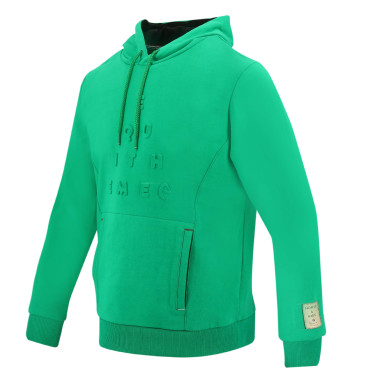 Sweat Equithème Camille Unisex mit Kapuze Grün Gr&uuml;n