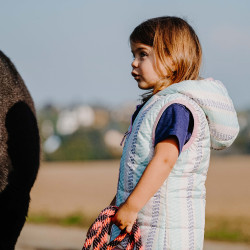 Wendbare Jacke Equithème Mady Marineblau