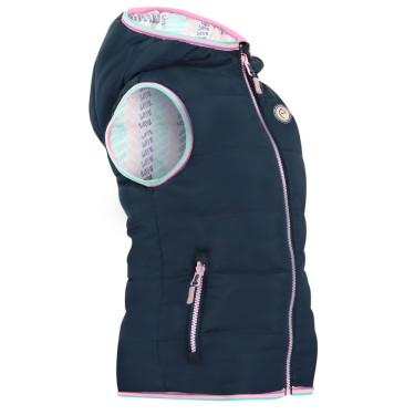 Wendbare Jacke Equithème Mady Marineblau