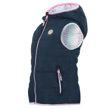 Wendbare Jacke Equithème Mady Marineblau