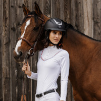 Polo Equithème Cabourg lange mouwen Weiß Weiß Polo Equithème Cabourg lange mouwen Weiß Weiß