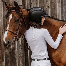 Polo Equithème Cabourg lange mouwen Weiß Weiß Polo Equithème Cabourg lange mouwen Weiß Weiß