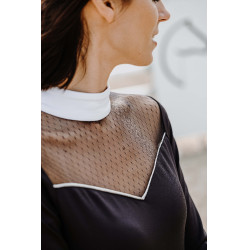 Polo Equithème Valencia langärmelig Schwarz Polo Equithème Valencia langärmelig Schwarz