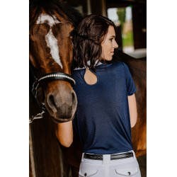 Polo Equithème London Kurzarm Marineblau