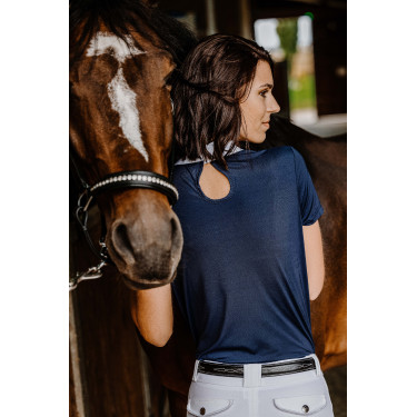 Polo Equithème London Kurzarm Marineblau