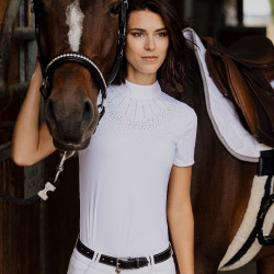 Polo Equithème Ocala Kurzarm Weiß Wei&amp;amp;amp;amp;amp;amp;szlig;