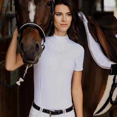 Polo Equithème Ocala Kurzarm Weiß Wei&amp;amp;amp;amp;amp;amp;szlig;