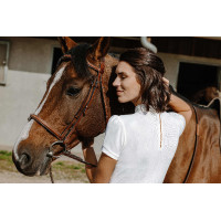 Equithème Vilamoura Kurzarm-Poloshirt Weiß Weiß Equithème Vilamoura Kurzarm-Poloshirt Weiß Weiß