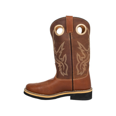 Westliche Pro-tech Buckaroo-Stiefel aus Leder Westliche Pro-tech Buckaroo-Stiefel aus Leder