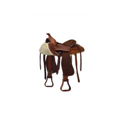 Sattel Prime Lakota mit Wildledersitz Braun Sattel Prime Lakota mit Wildledersitz Braun