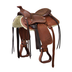 Western-Sattel Poney Prime Lakota Braun
