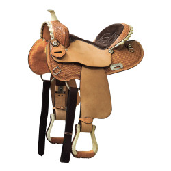 Western-Barrel-Sattel Denver mit rundem Skirt