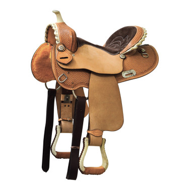 Western-Barrel-Sattel Denver mit rundem Skirt