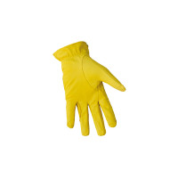 Gants d'équitation en cuir fermeture velcro Umbria Equitazione 174 Jaune
