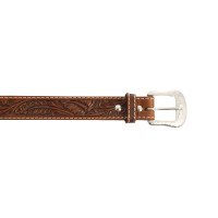 Ceinture en cuir western Pool's avec fleurs Ceinture en cuir western Pool's avec fleurs
