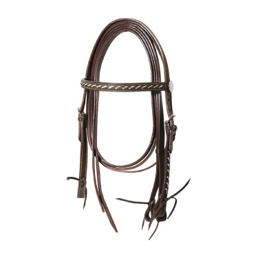 Western-Zaumzeug Lakota Silver Wire mit Zügeln Braun