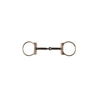 Mors western en D Pool's acier inoxydable inserts en cuivre embouts noirs Mors western en D Pool's acier inoxydable inserts en cuivre embouts noirs