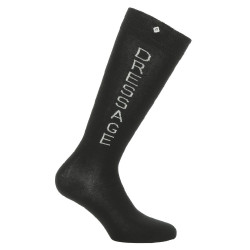 Reitsocken Equithème Dressage Schwarz / Weiß