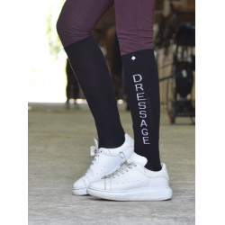 Reitsocken Equithème Dressage Schwarz / Weiß