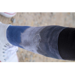 Reitsocken Equithème Havana Marine / Grau Blau
