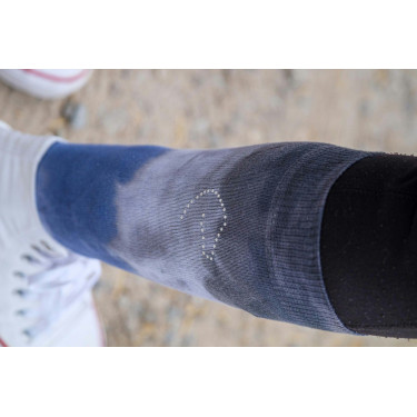 Reitsocken Equithème Havana Marine / Grau Blau