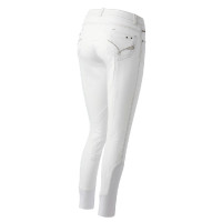 Jeans Damen Equithème Texas Weiß Weiß Jeans Damen Equithème Texas Weiß Weiß