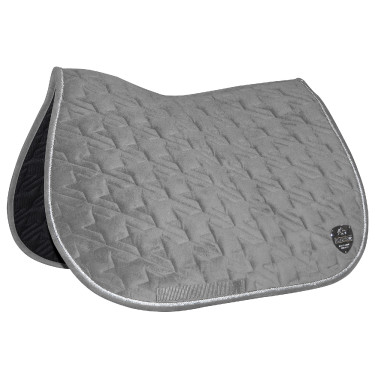 Teppich Flags & Cup Teddy Samt Grau