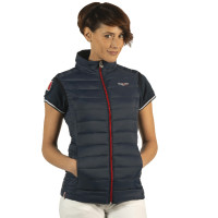 Ärmellose Damen-Daunenweste France Collection Flags & Cup Marineblau
