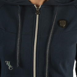 Damen-Sweatshirt mit Reißverschluss Naousa Flags & Cup Marineblau