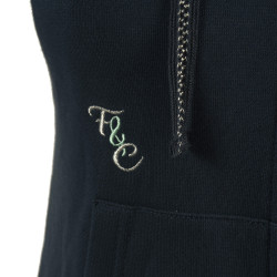 Damen-Sweatshirt mit Reißverschluss Naousa Flags & Cup Marineblau