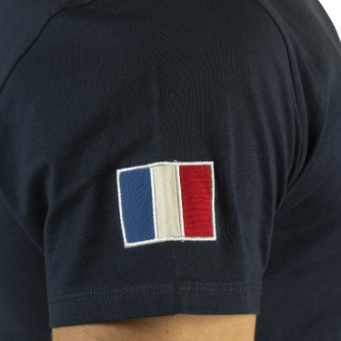 Herren-T-Shirt France Collection Flags & Cup Marineblau