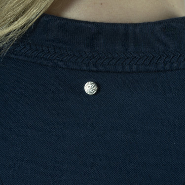 Damen-Poloshirt Kalamata Flags & Cup Marineblau