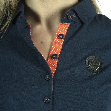 Damen-Poloshirt Larissa Flags & Cup Damen-Poloshirt Larissa Flags & Cup