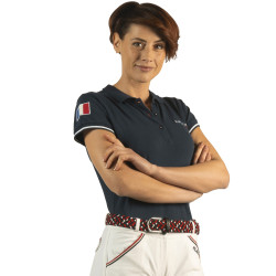 Damen-Poloshirt France Collection Flags & Cup Damen-Poloshirt France Collection Flags & Cup