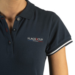 Damen-Poloshirt France Collection Flags & Cup Damen-Poloshirt France Collection Flags & Cup
