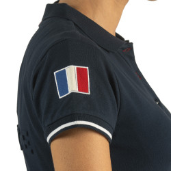 Damen-Poloshirt France Collection Flags & Cup Damen-Poloshirt France Collection Flags & Cup