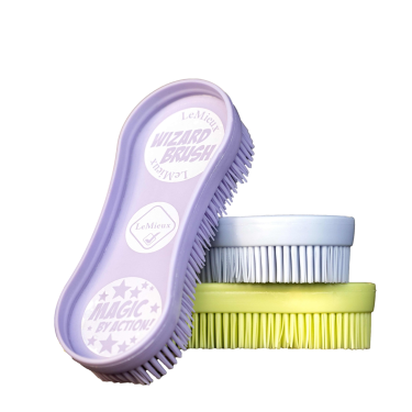 LeMieux Wizard Brush Bürsten-Trio Kiwi Khaki