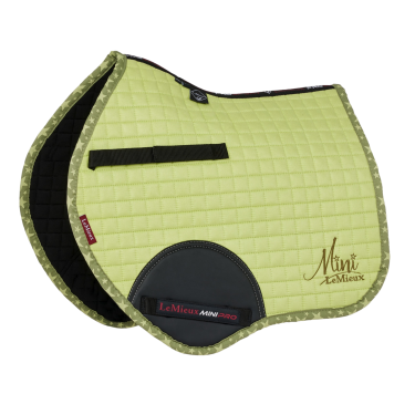 LeMieux Suede Jump Square Mini Schabracke Kiwi Khaki