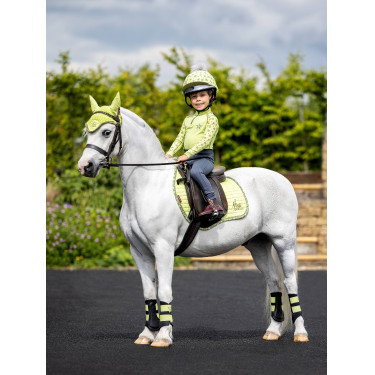 LeMieux Suede Jump Square Mini Schabracke Kiwi Khaki