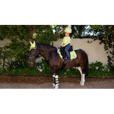 LeMieux Suede Jump Square Mini Schabracke Kiwi Khaki