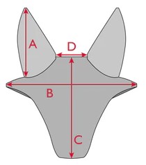 Abbildung der Größentabelle für Pferdehaube Tommy Hilfiger Equestrian