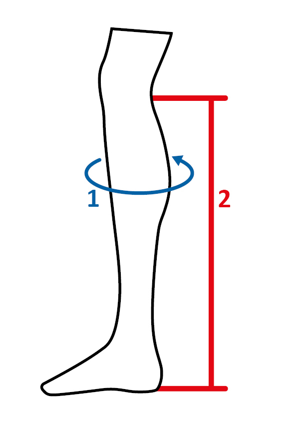 Abbildung der Größentabelle für Reitstiefel HKM